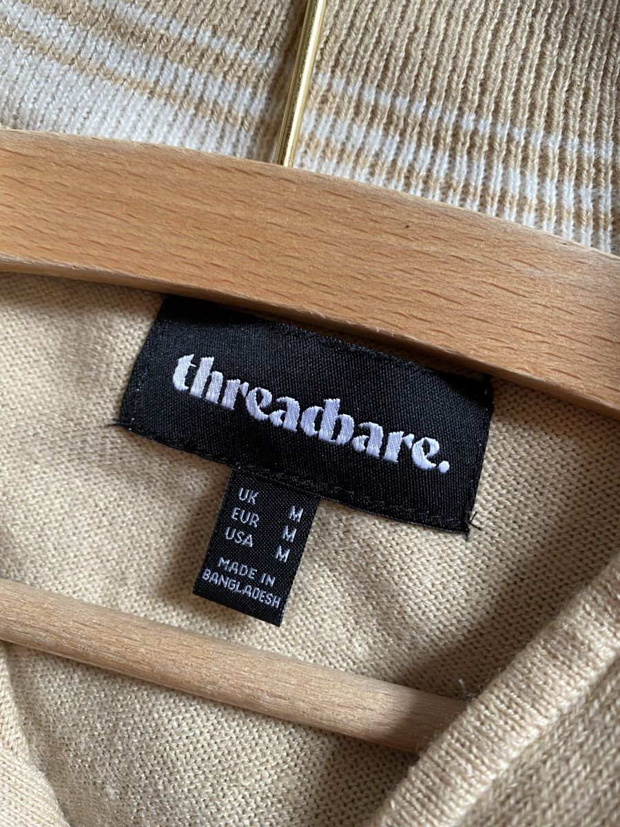 Pullover & Sweatshirts: Pull à col zippé Threadbare beige taille M – Neu (gemäss Beschreibung) aus Geneve von Monthoux13 3