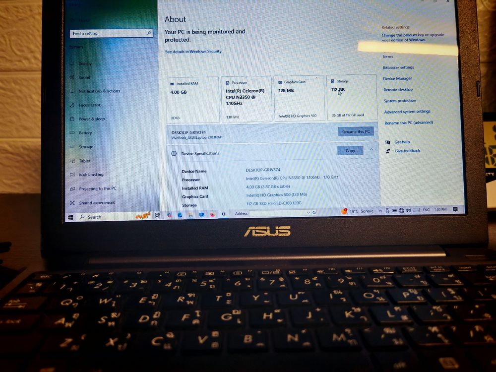 Asus Intel 4 Gb Ram 128 ssd (Gebraucht) in Herisau für CHF 40 – mit ...