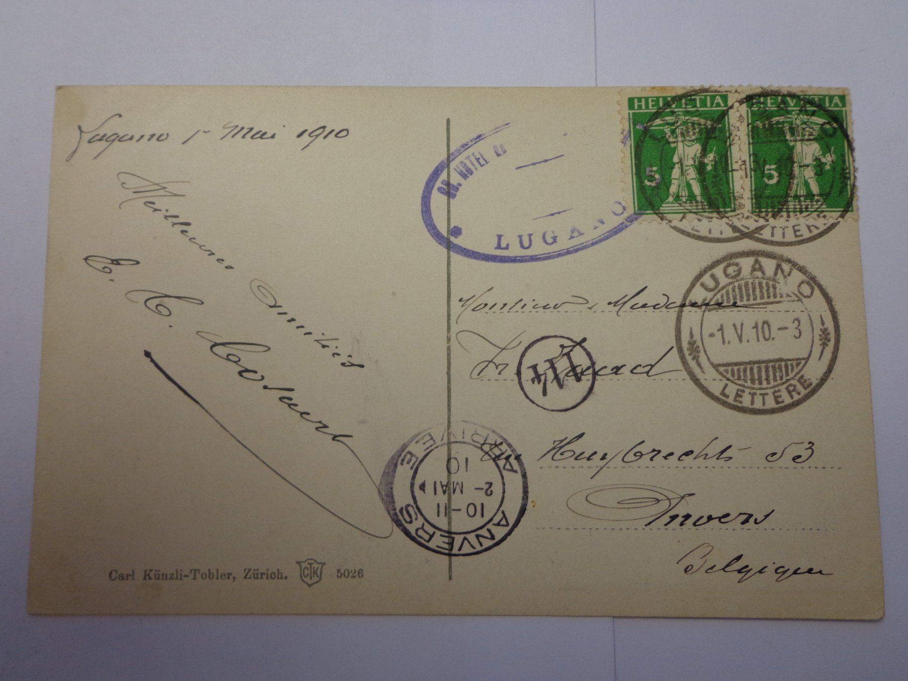 Cartoline postali: Antike Postkarten Ansichtskarte Schweiz Monte Bogila Paradis – Difettoso da Andeer venduto da Baerenburger 1