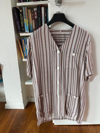 🤎 Blouse rayée femme T.36 – Style décontracté