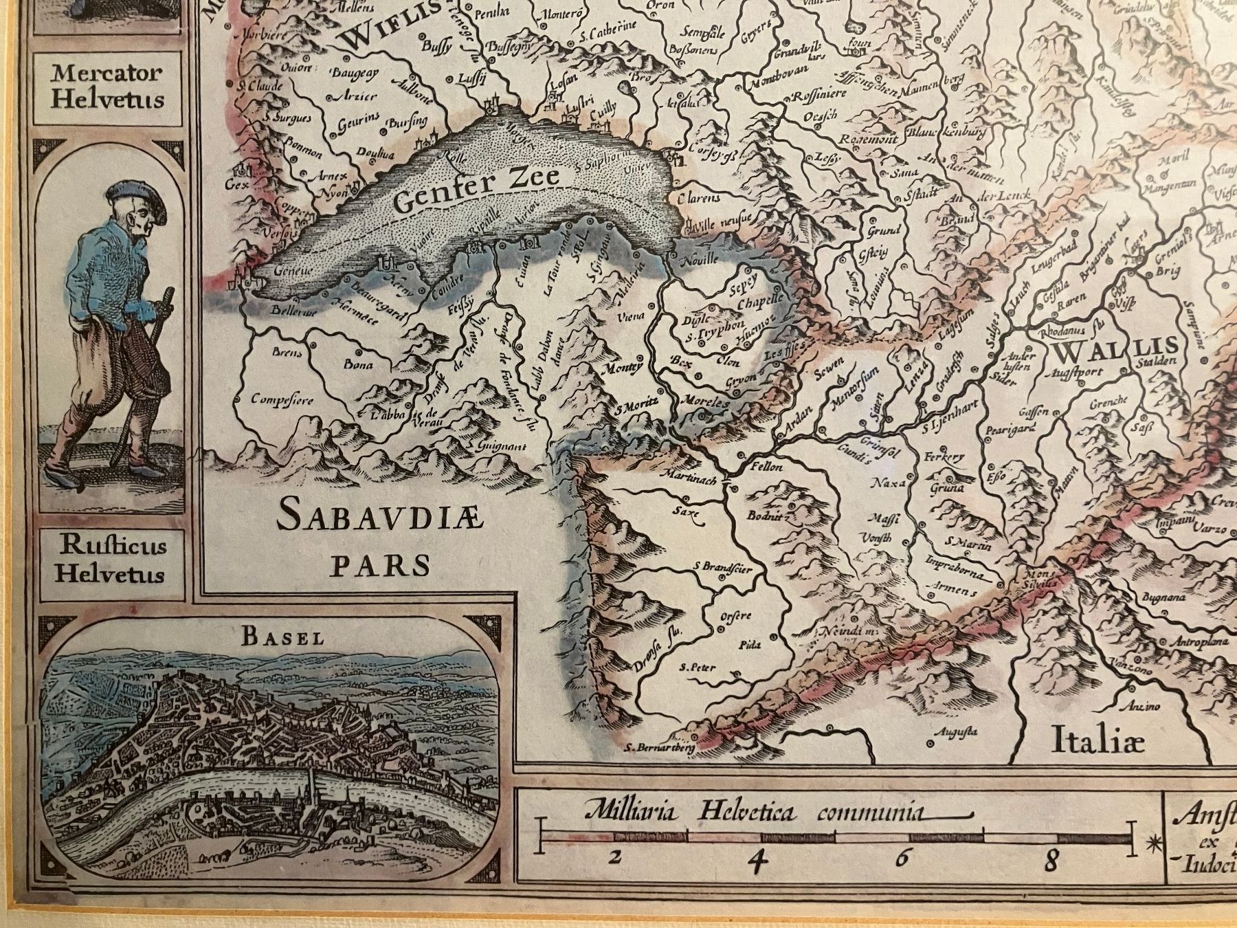 Foto & Immagini: Hondius, Jodocus, "Nova Helvetiae tabula" – Usato da Wolfwil venduto da Verbenia 2