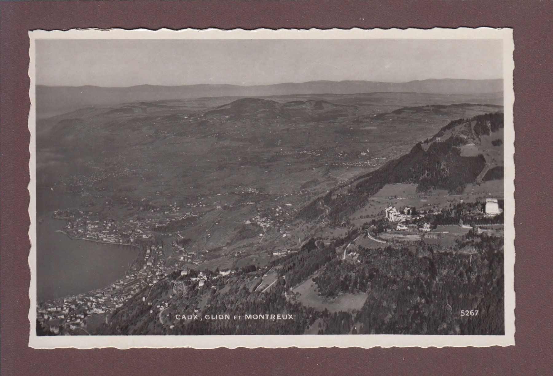 Cartoline postali: CAUX - GLION - MONTREUX – Usato da Pully venduto da nicecards