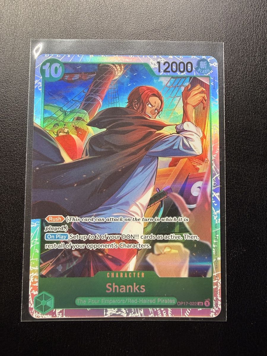 Bandai Sammelbilder & Trading cards: OP17-022 Shanks – Gebraucht aus Arbon von Dantrovert