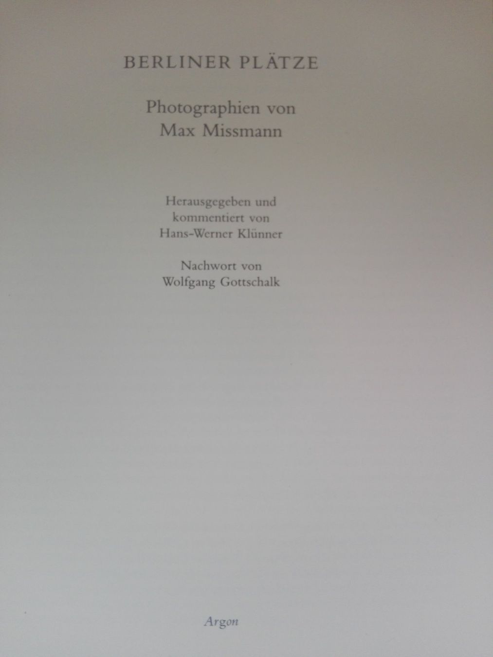 Libri: Berliner Plätze  (Hans-Werner Klünner) – Usato da St. Gallen venduto da elkapone 2