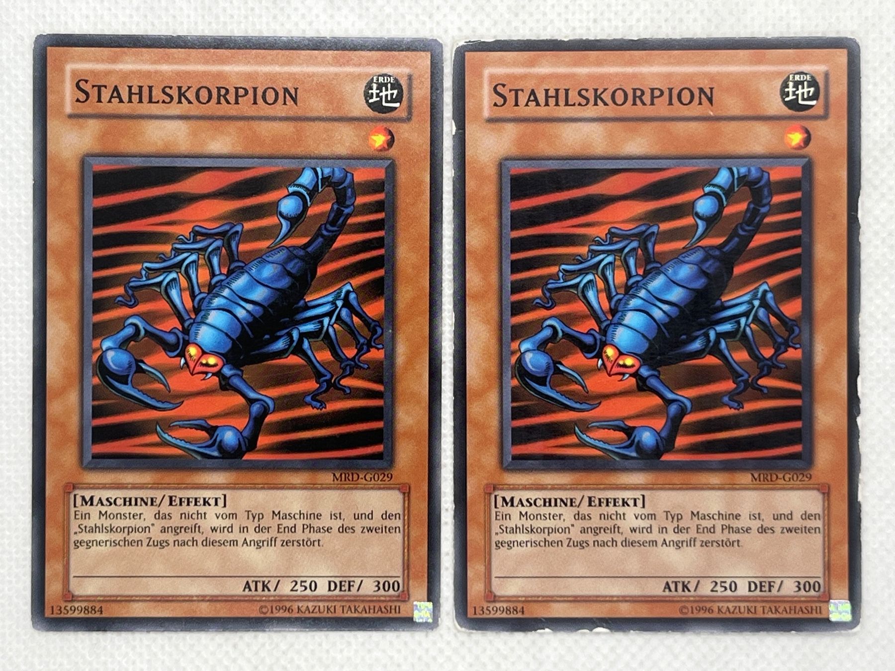 Yugioh Carte collezionabili: 2x Stahlskorpion Karte – Usato da Hinterkappelen venduto da Kim1992