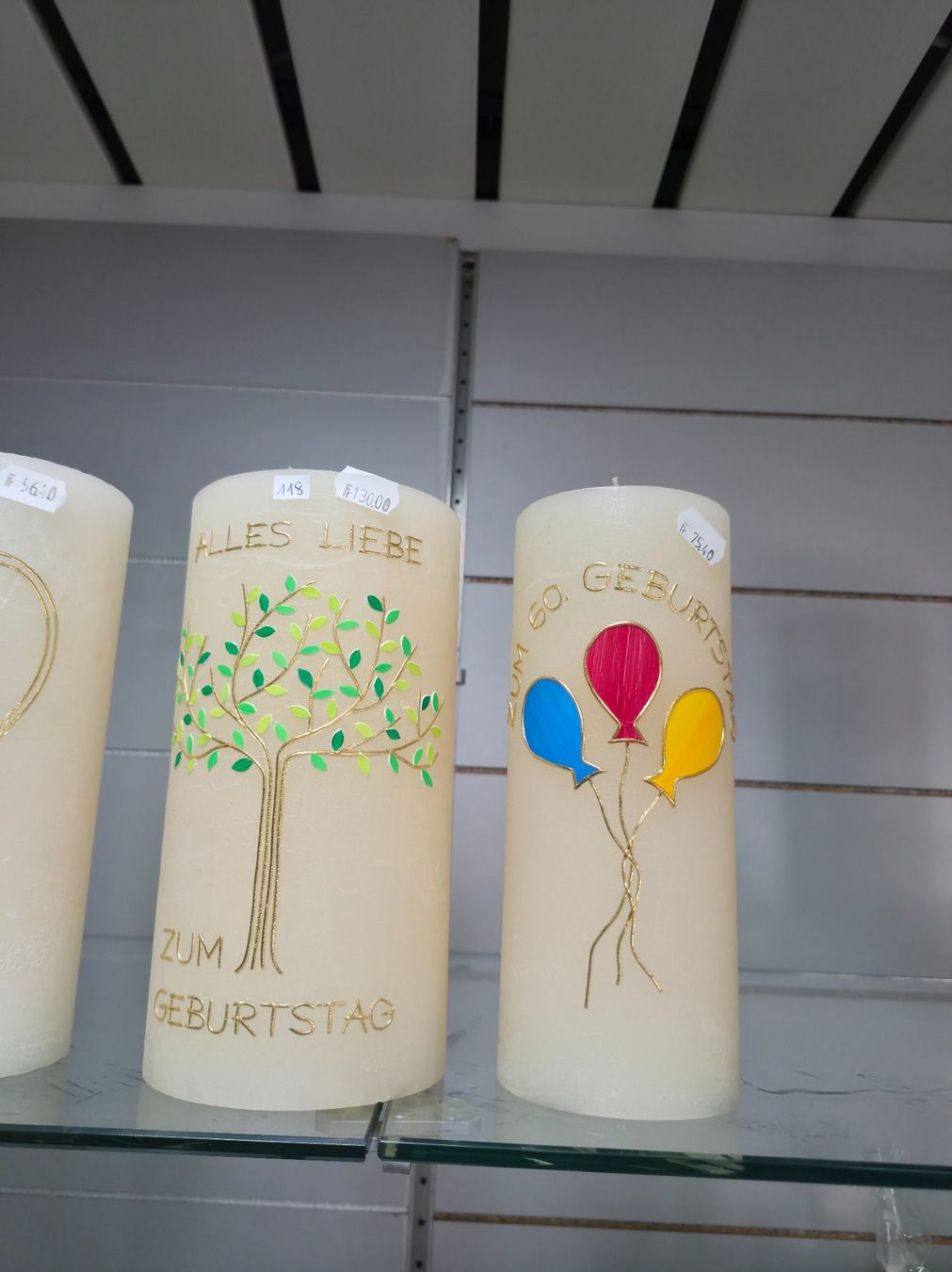 Candele: 372 Posten Kerzen handbemalt aus Liquidation – Nuovo (secondo la descrizione) da Derendingen venduto da Meisterstuecke 2