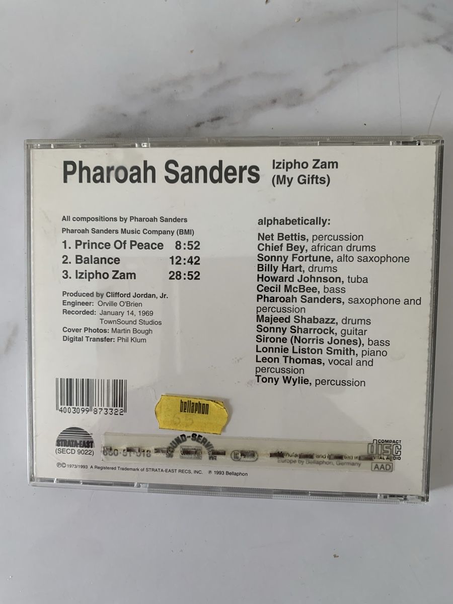 CD: Pharoah Sanders(Leon Thomas)Izipho Zam – Usato da lausanne venduto da Ccheche 2