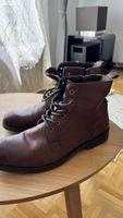 Herrenlederstiefel OTRE mit Naturfellfutter – Grösse 44 