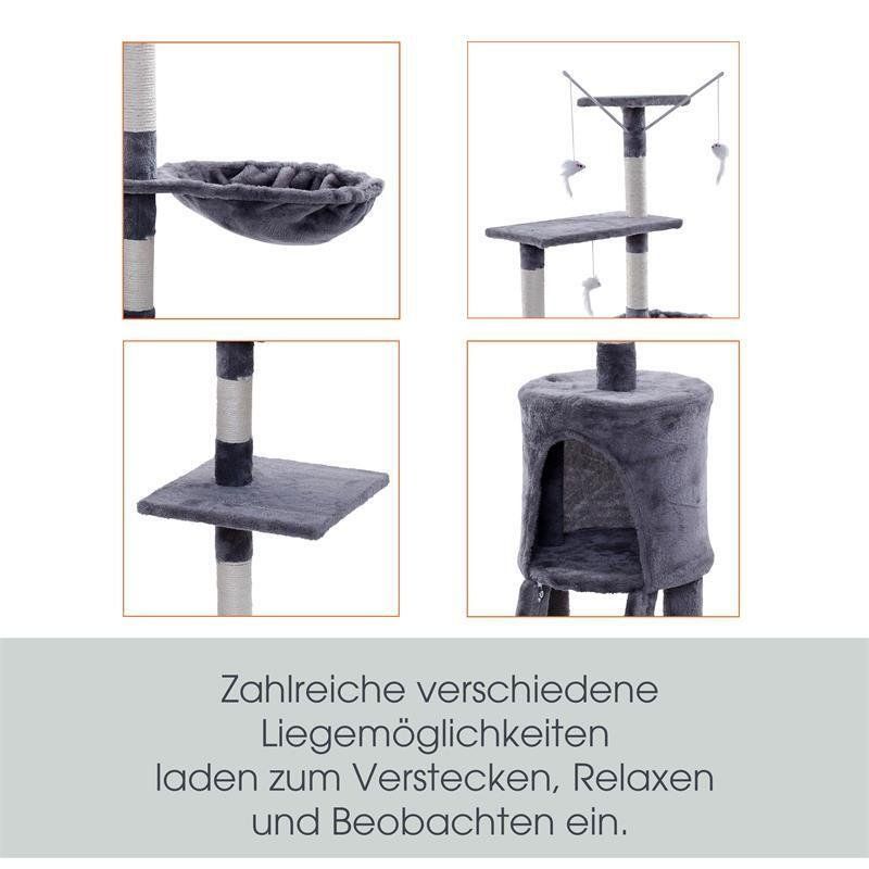 Arbres à chats: Kratzbaum XL Katzenkratzbaum 138cm - Hellgrau – Neuf avec emballage d'origine à Wallenwil par toesstal-vertrieb 5