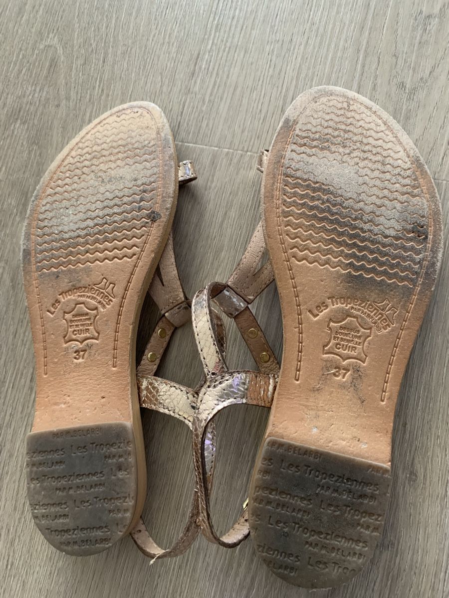 Scarpe da donna: Les Tropeziennes dorées cuir pointure 37 – Usato da Gland venduto da TallyEva 4