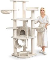 HAPPYPET Kratzbaum 171cm ‎Creme