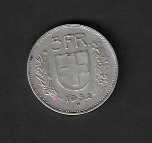 Tutti le monete: CH  -  1 FR.  1952  SILBER  GEBRAUCHT – Usato da Gordola venduto da coinsandnotes