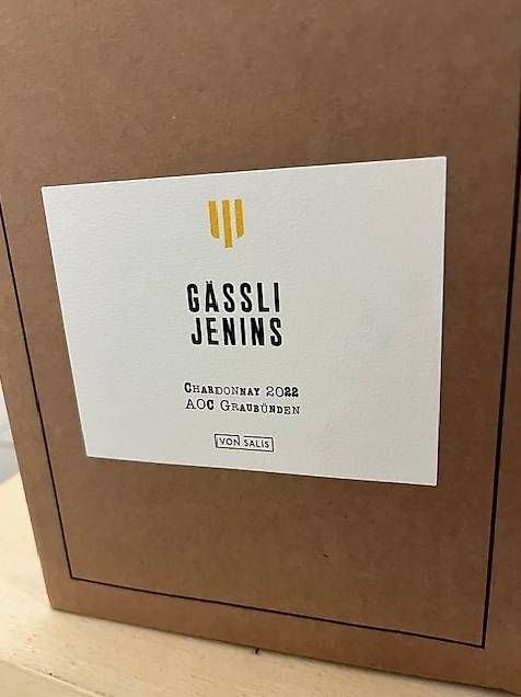 Vino: Chardonnay GASSLI JENINS 2022 – Nuovo e nell'imballaggio originale da Domat/Ems venduto da chrislassi