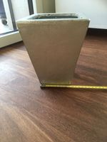 Blumentopf silber: oben 16.5 x 16.5 cm, z.B. für Orchideen