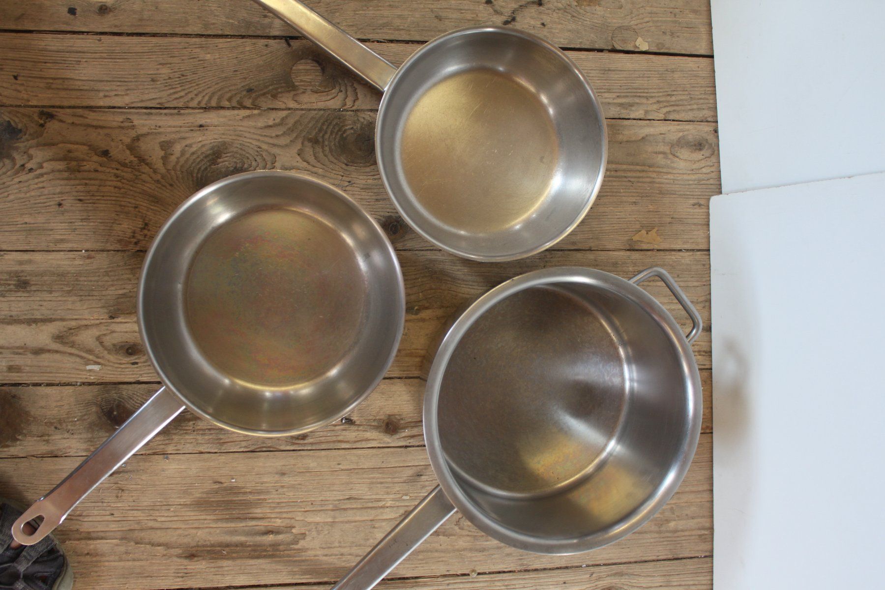 Padelle: 3er-Set Noser Inox Gastro Pfannen – Usato da Glarus venduto da Toni-Glarus 1