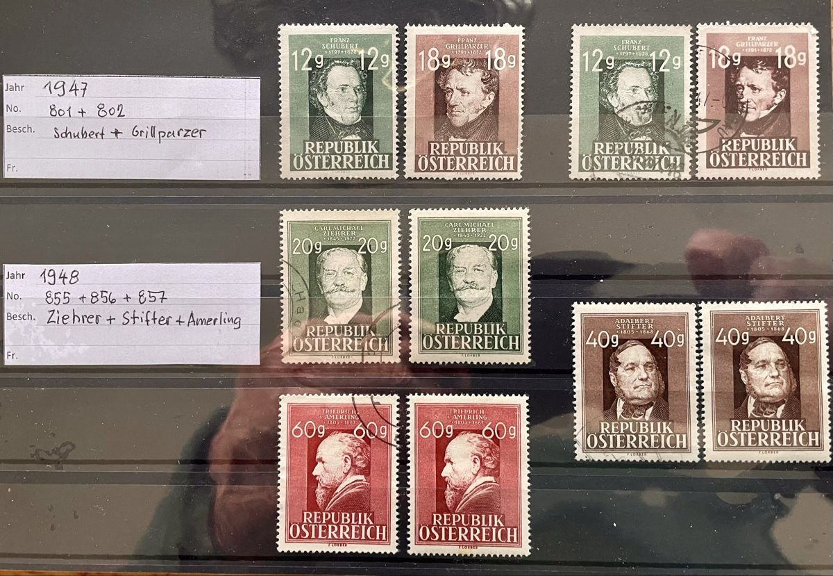 Tutti i francobolli: Österreich 1908 bis 1948, siehe Abbildungen – Usato da Rorschach venduto da Ziltenera 3