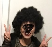 Afro costume wig