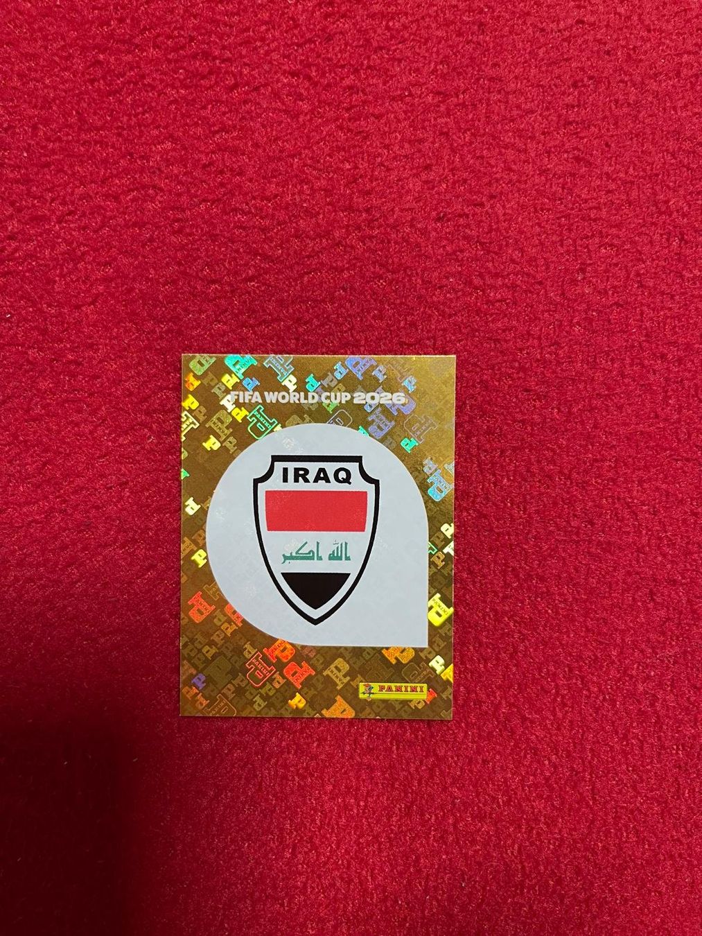 Panini Carte collezionabili: Panini Irak Flage Gold – Nuovo e nell'imballaggio originale da Uster venduto da v.santos