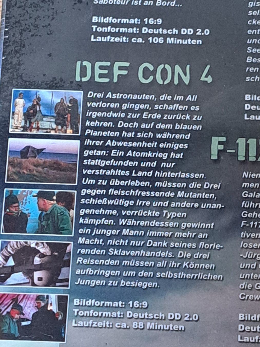 Tutti i DVDs: DVD SCI-FI Edition, Boxset mit 4 Filmen, Science-Fiction – Nuovo e nell'imballaggio originale da Unterseen venduto da Kanica 3