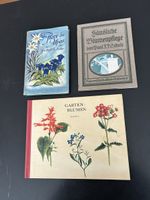 3 alte Blumenbücher