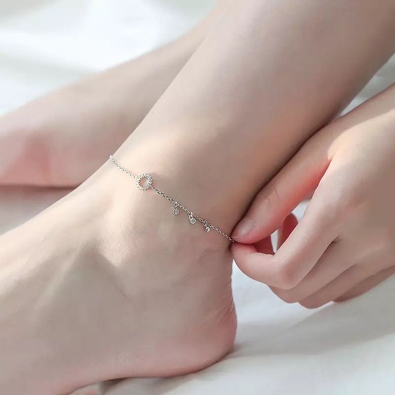 Bracciali & Braccialetti: silber fuss kette – Nuovo (secondo la descrizione) da St. Gallen venduto da yatoot26 2