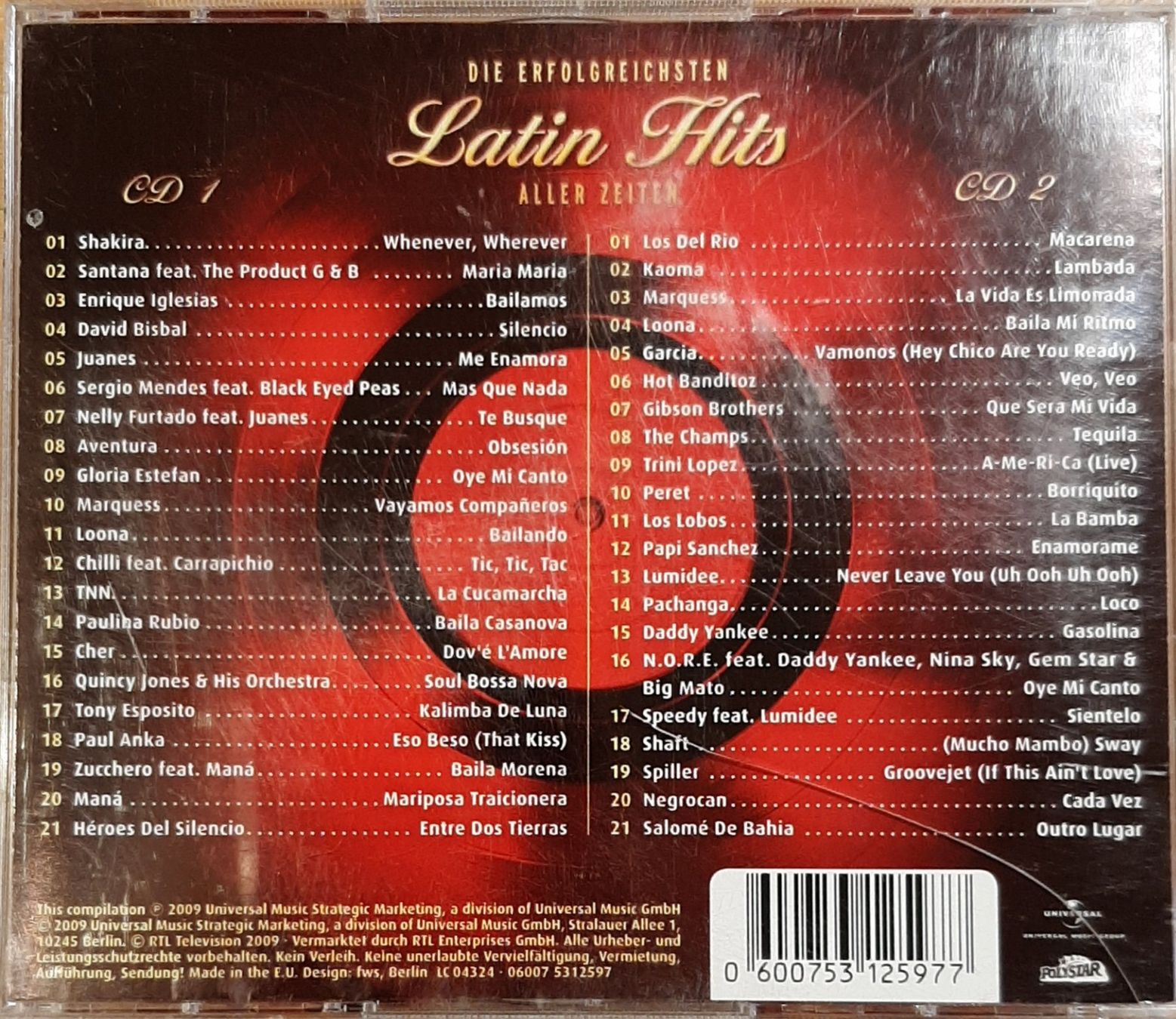 CDs: Die Ultimative Chartshow - Latin Hits, 2CD Hit Compilation – Gebraucht aus Schönenberg TG von breiti12 1