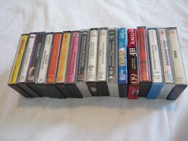 17x Musikkassetten alles dabei Pop Rock Hitparade usw