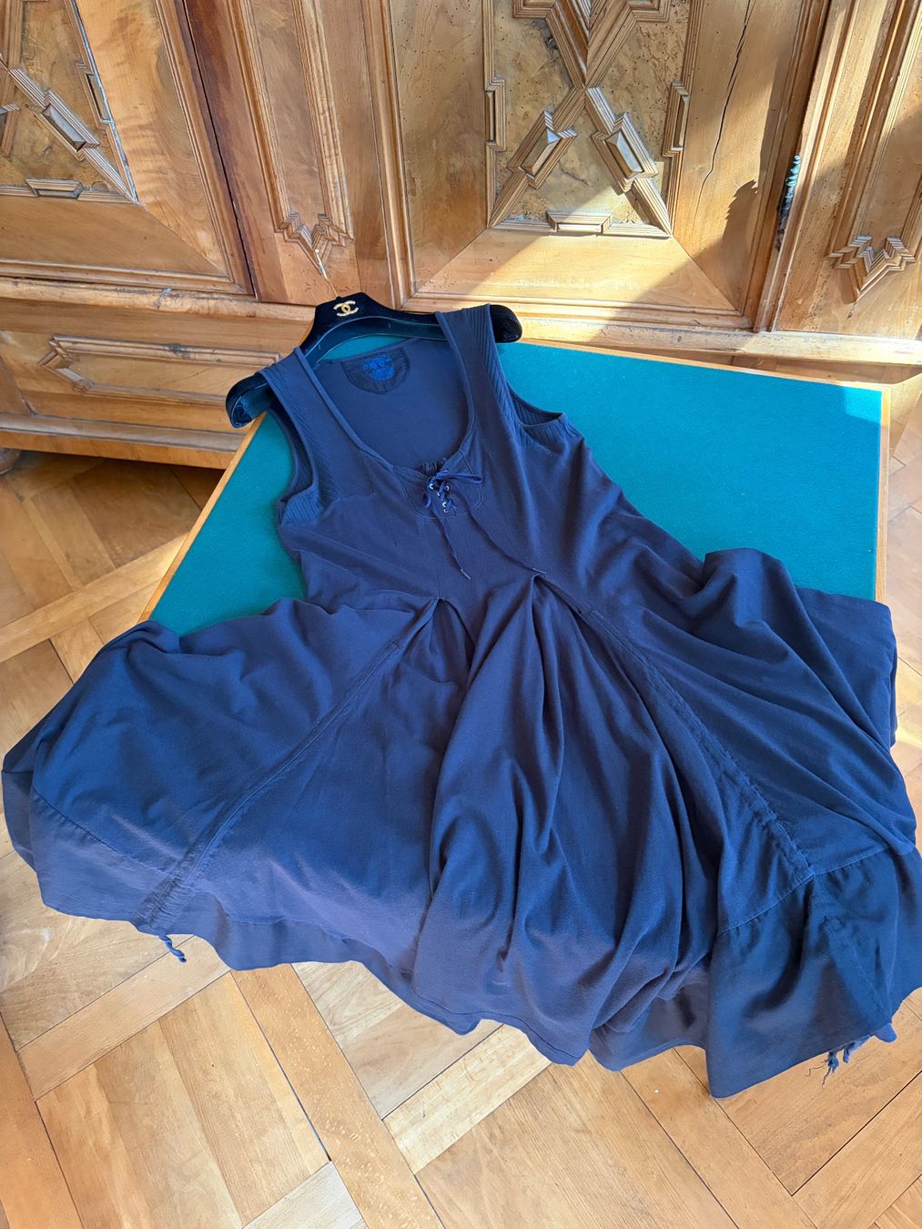 Girbaud Vestiti: Vintage Marithé & François Girbaud Kleid aus Marine Baumwole – Usato da Interlaken venduto da Bona55 8