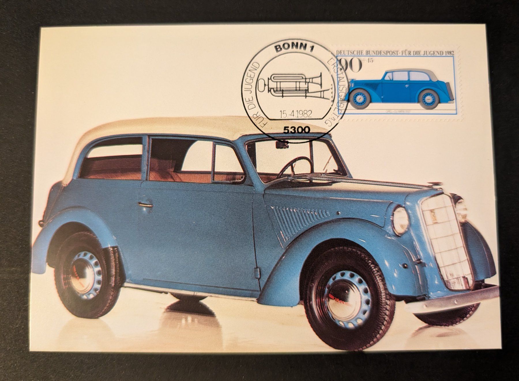 Cartoline postali: Opel Olympia 1937 - Ansichtskarte - ET – Usato da Allschwil venduto da odracir_philipp