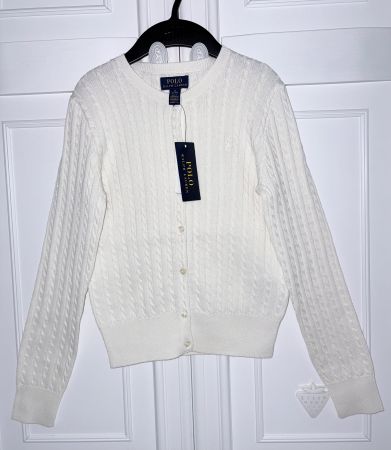 Ralph Lauren girls cardigan sweater Jäckli 8 10 Y 140 NEW