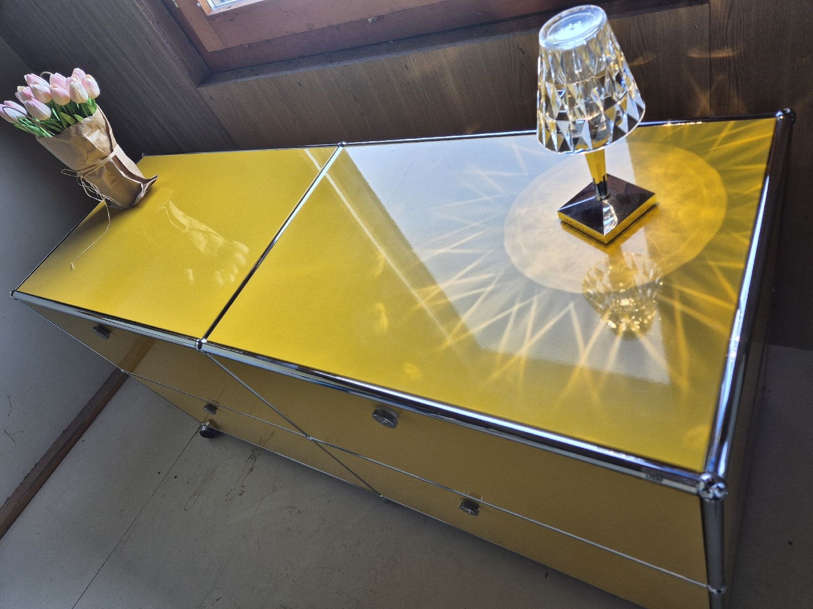 Cassettiere: USM HALLER HIGHBOARD VINTAGE GELB – Usato da Urtenen-Schönbühl venduto da swan777 8