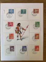 Schweiz - schönes Lot Baudenkmäler mit Ortsstempel 1964-1968
