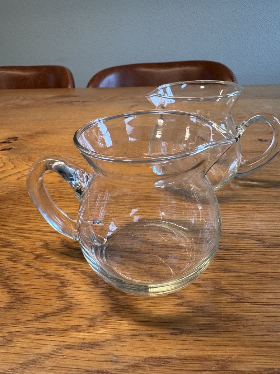 Caraffe: 3x Milchkännchen aus Glas – Usato da Niederbüren venduto da Oetschli 3