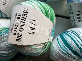 1 Knäuel Merino 200 Bébé Color Lang yarns