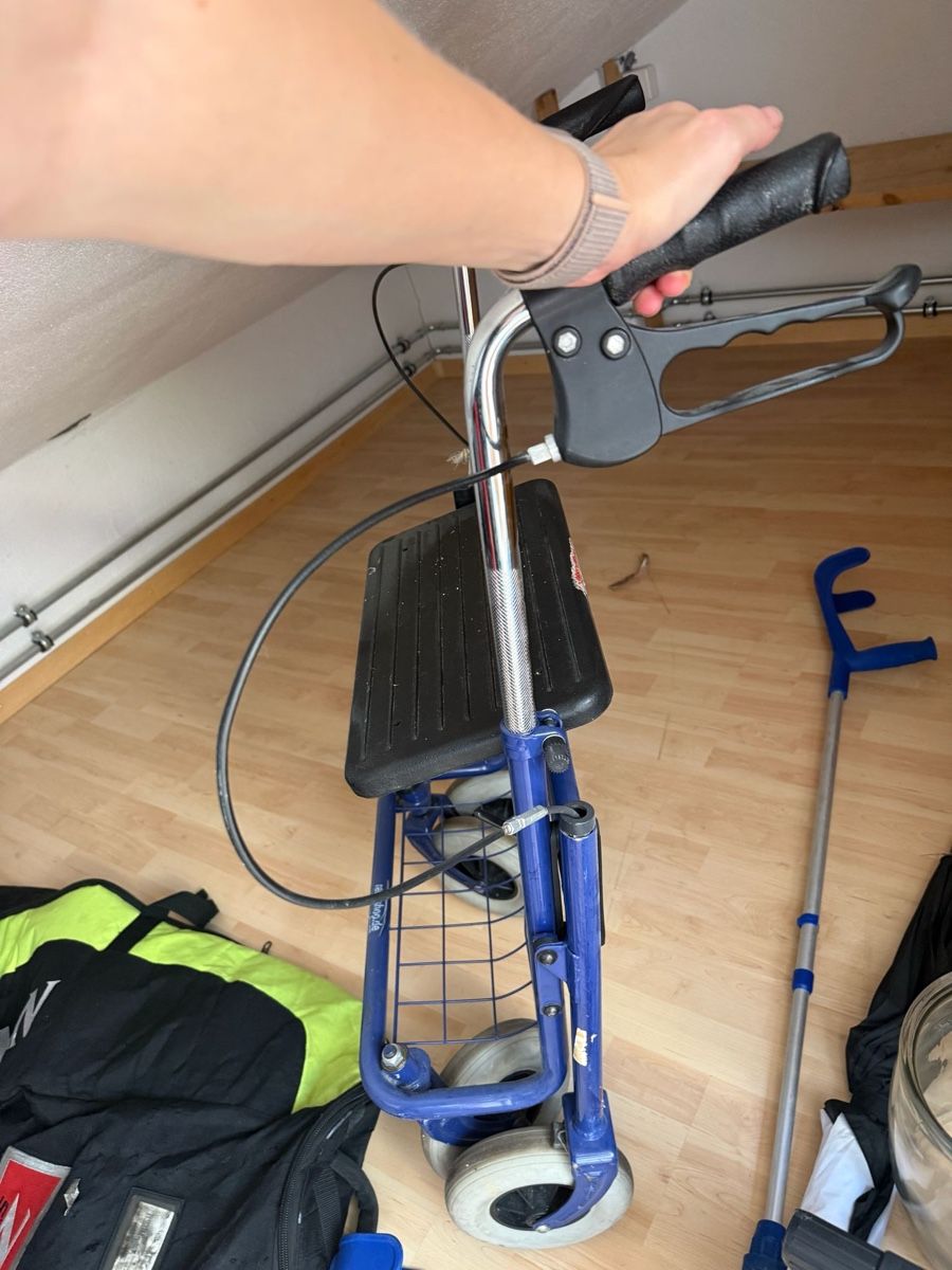 Gehhilfen: Gehhilfe Rollator blau gebraucht – Gebraucht aus Willerzell von RKK63 2