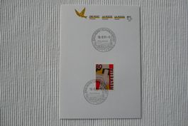 1995 Werbedatumstempel ET 3000 Bern1 Schanzenpost Philatelie
