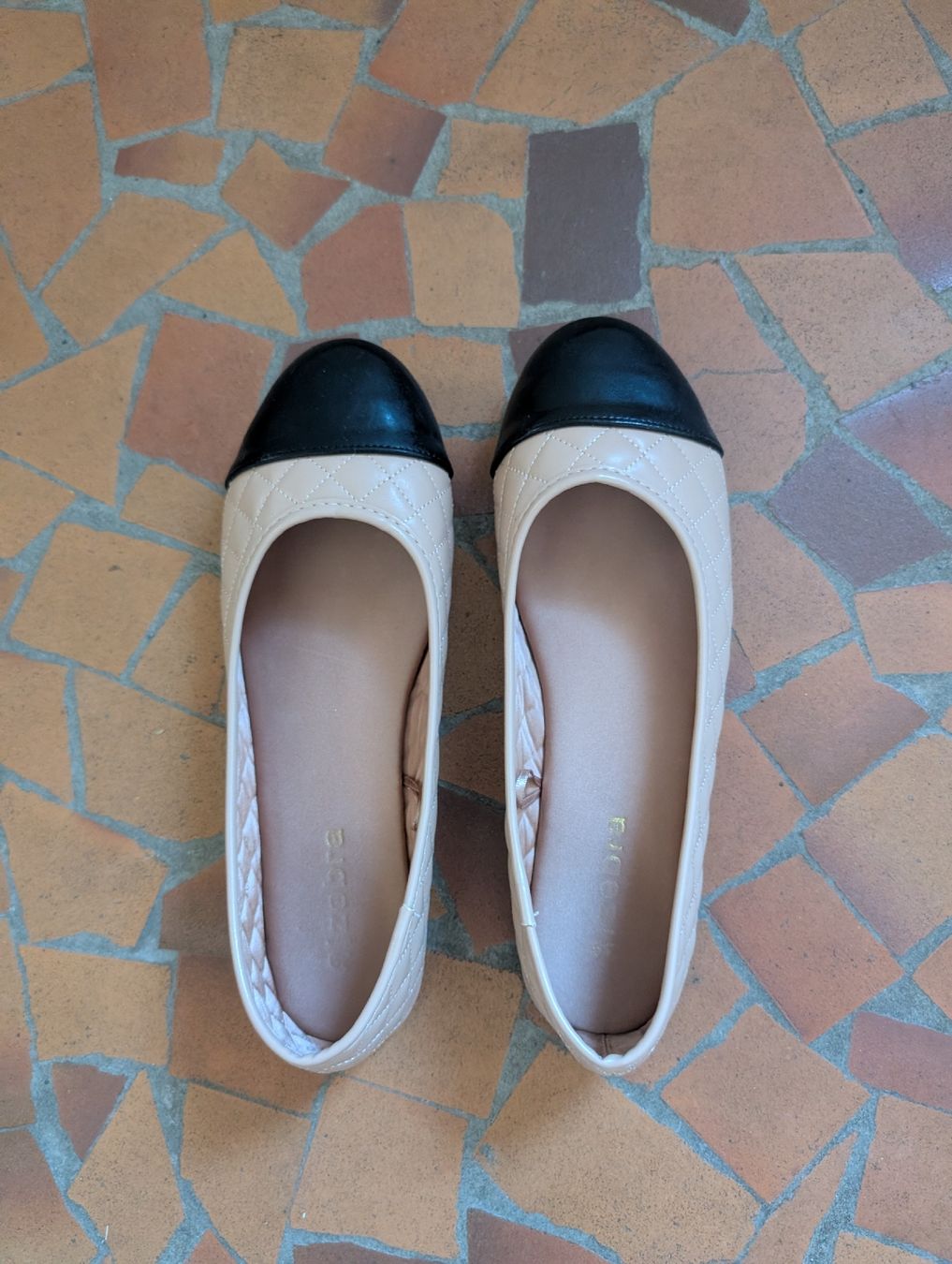 Zebra Scarpe da donna: Ballerinas beige schwarz Grösse 39  – Nuovo (secondo la descrizione) da Adelboden venduto da Markusandra