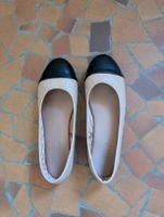 Ballerinas beige schwarz Grösse 39 