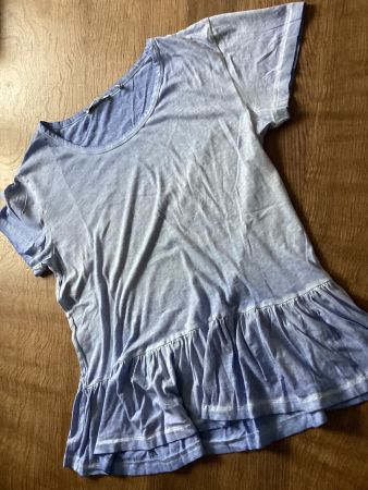 RICH&ROYAL T-SHIRT Gr.ca.L/XL blau Räuschen / Blaue Waschung