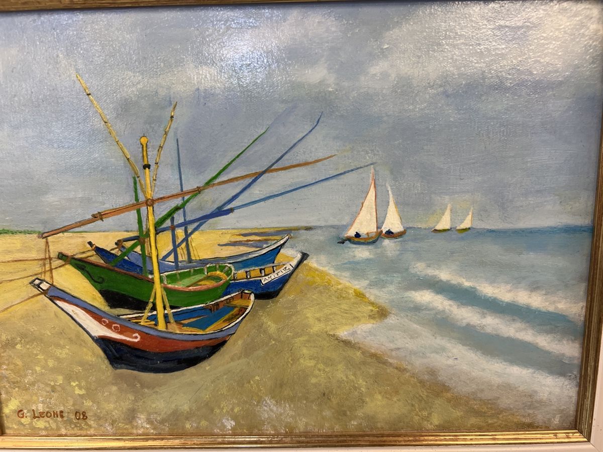 Gemälde: HUILE SUR TOILE SIGNÉE G.LEONE DATÉE 08 – Gebraucht aus Genève von Qanil77 2
