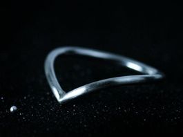 Silberring V matt · Beisteckring · alle Grössen erhältlich
