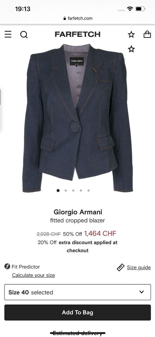 Armani Giacche: ARMANI COLLEZIONI Elegante Sakko – Usato da Winkel venduto da KaschmirArt 8