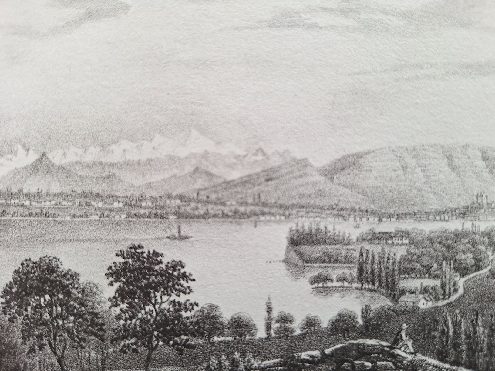 Incisioni: GENEVE ET MONT-BLANC – Usato da Bevaix venduto da bohrap 1