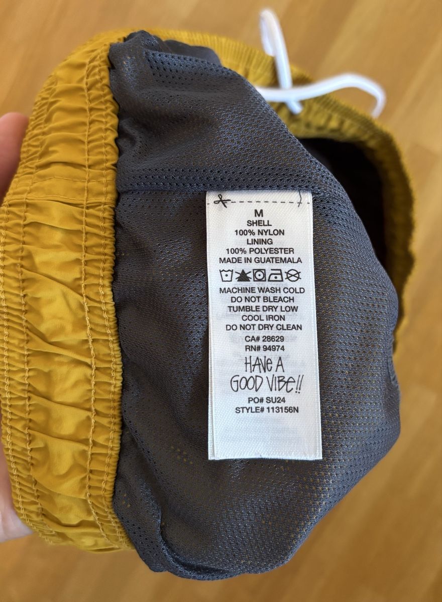 Pantaloni: Stüssy Badehose Big Basic Logo Honey Medium Gebraucht – Usato da Kriens venduto da T_notch 5