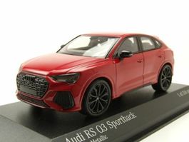 Audi RS Q3 Sportback seit 2020 rot met. / schwarz    1:43