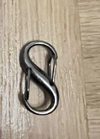 Mini mousqueton double anthracite 2,5cm neuf! Léger et cool