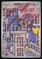 Pokémon Galarian Meowth 141/128 30C EN Illustration Rare Sam