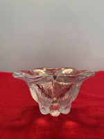 Schälchen Glas farblos Blüte Holmegaard Dänemark 80er