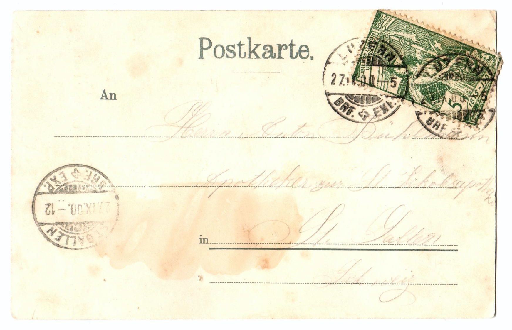 Cartoline postali: 1900 - Paysanne - UPU – Usato da Chavornay venduto da 4dphila 1