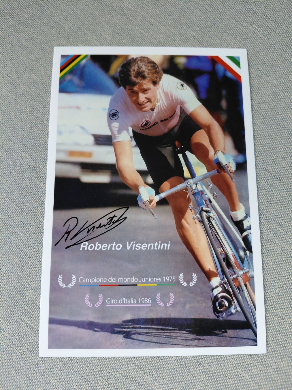 Autografi: Autogrammkarte Roberto Visentini – Usato da Schmerikon venduto da Olympia04